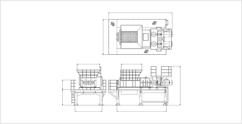 NS型中型機械主要寸法図