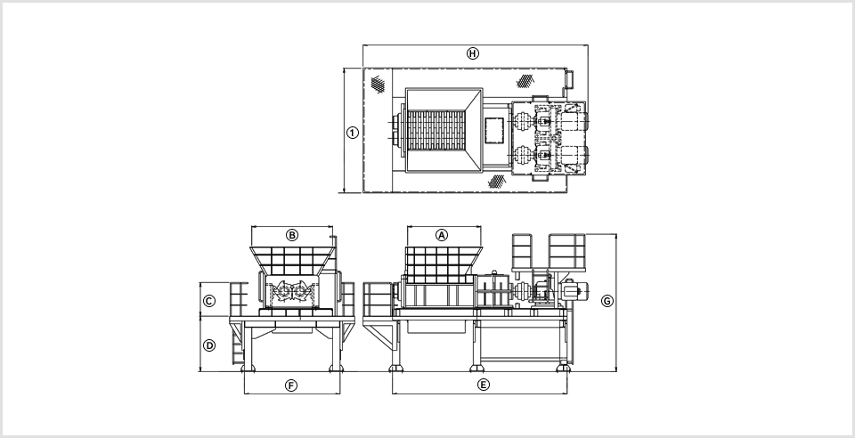 NS型大型機械主要寸法図